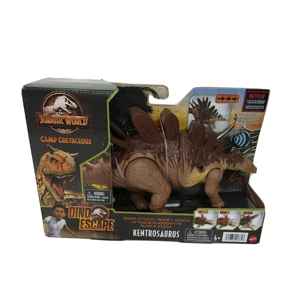 Jurassic World Camp Cretaceous Kentrosaurus Roar Attack Figure with Sound Mattel